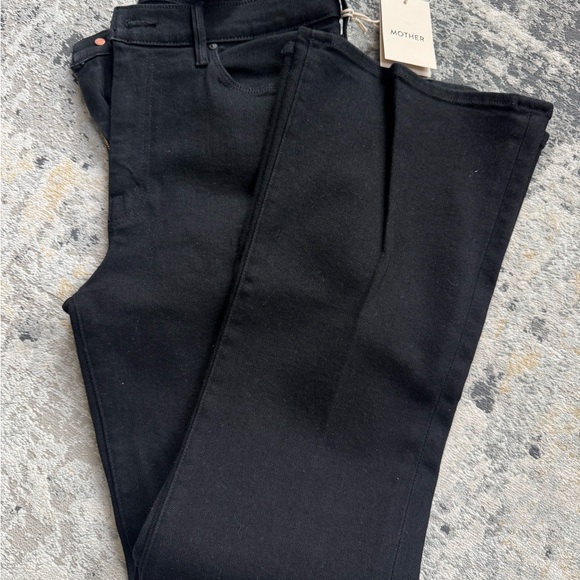 MOTHER The Weekender ‘Nighty Night’ Mid Rise Flare black denim Size 30 *BNWT* - Picture 9 of 9